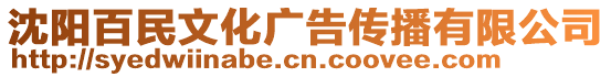 沈陽百民文化廣告傳播有限公司