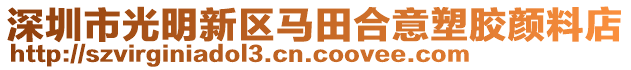 深圳市光明新區馬田合意塑膠顏料店