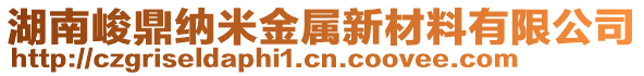 湖南峻鼎納米金屬新材料有限公司