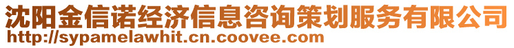 沈陽金信諾經濟信息咨詢策劃服務有限公司