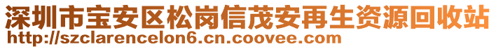 深圳市寶安區(qū)松崗信茂安再生資源回收站