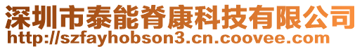 深圳市泰能脊康科技有限公司