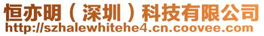 恒亦明(深圳)科技有限公司