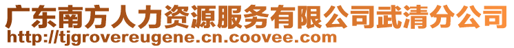 廣東南方人力資源服務有限公司武清分公司