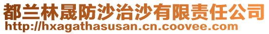 都蘭林晟防沙治沙有限責(zé)任公司