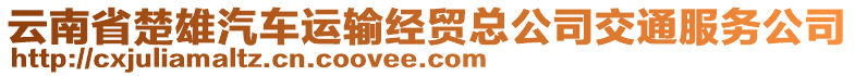 云南省楚雄汽車運輸經貿總公司交通服務公司