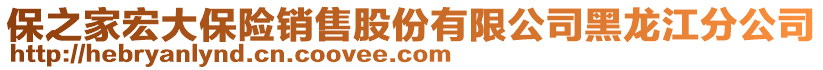 保之家宏大保險銷售股份有限公司黑龍江分公司