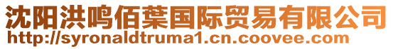 沈陽洪鳴佰葉國際貿易有限公司