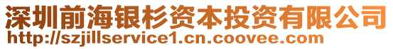 深圳前海銀杉資本投資有限公司