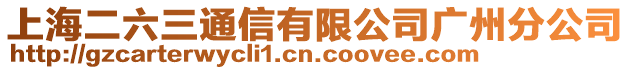 上海二六三通信有限公司廣州分公司