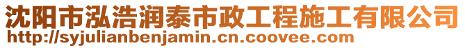 沈陽(yáng)市泓浩潤(rùn)泰市政工程施工有限公司