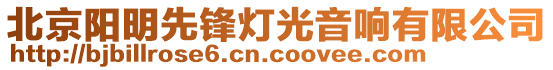 北京阳明先锋灯光音响有限公司