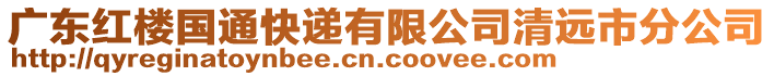 廣東紅樓國(guó)通快遞有限公司清遠(yuǎn)市分公司