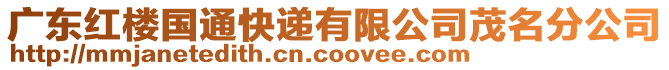 廣東紅樓國(guó)通快遞有限公司茂名分公司