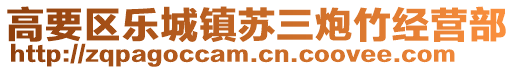 高要區(qū)樂城鎮(zhèn)蘇三炮竹經(jīng)營部