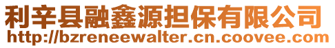 利辛縣融鑫源擔(dān)保有限公司