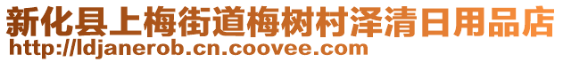 新化縣上梅街道梅樹村澤清日用品店