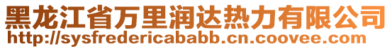 黑龍江省萬里潤達熱力有限公司