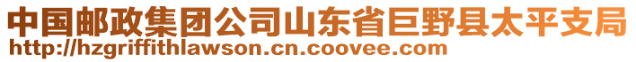 中國郵政集團公司山東省巨野縣太平支局