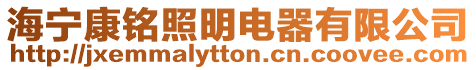 海寧康銘照明電器有限公司