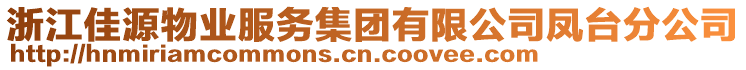 浙江佳源物業(yè)服務(wù)集團(tuán)有限公司鳳臺(tái)分公司