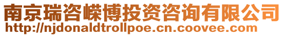 南京瑞咨嶸博投資咨詢有限公司