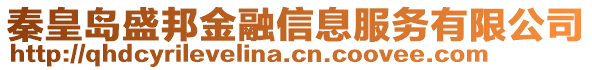 秦皇島盛邦金融信息服務(wù)有限公司