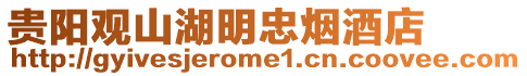 貴陽觀山湖明忠煙酒店