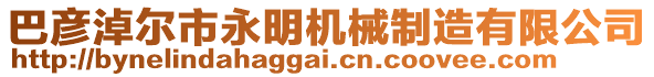 巴彥淖爾市永明機械制造有限公司