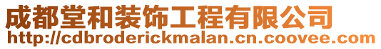 成都堂和裝飾工程有限公司