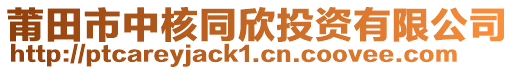 莆田市中核同欣投資有限公司