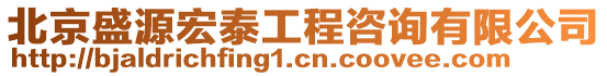 北京盛源宏泰工程咨詢(xún)有限公司