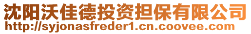 沈陽沃佳德投資擔保有限公司