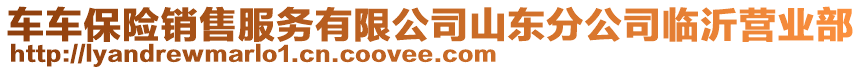 車車保險(xiǎn)銷售服務(wù)有限公司山東分公司臨沂營(yíng)業(yè)部