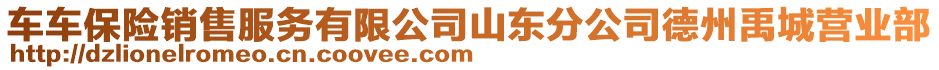 車車保險(xiǎn)銷售服務(wù)有限公司山東分公司德州禹城營業(yè)部
