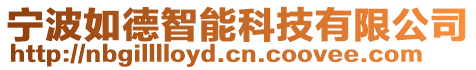 寧波如德智能科技有限公司