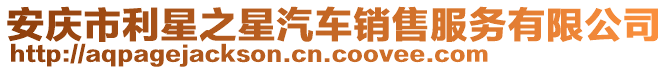 安慶市利星之星汽車銷售服務有限公司