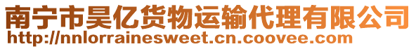 南寧市昊億貨物運輸代理有限公司
