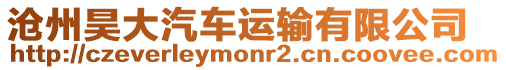 滄州昊大汽車運(yùn)輸有限公司