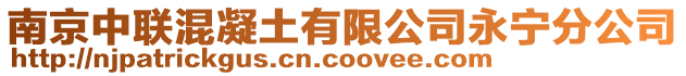 南京中聯(lián)混凝土有限公司永寧分公司