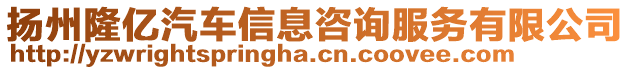 揚州隆億汽車信息咨詢服務有限公司