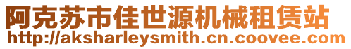 阿克蘇市佳世源機械租賃站