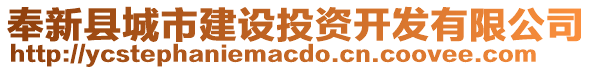 奉新縣城市建設(shè)投資開發(fā)有限公司