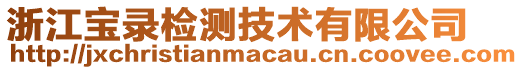 浙江寶錄檢測技術有限公司