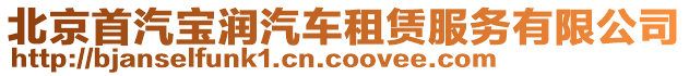 北京首汽寶潤(rùn)汽車租賃服務(wù)有限公司