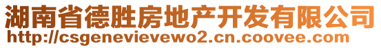 湖南省德勝房地產(chǎn)開發(fā)有限公司