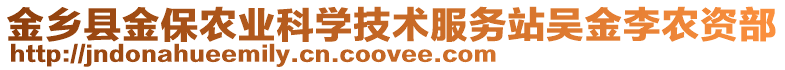 金鄉(xiāng)縣金保農(nóng)業(yè)科學(xué)技術(shù)服務(wù)站吳金李農(nóng)資部