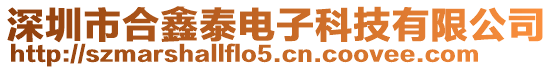 深圳市合鑫泰電子科技有限公司