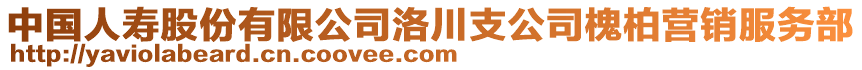 中國人壽股份有限公司洛川支公司槐柏營銷服務(wù)部