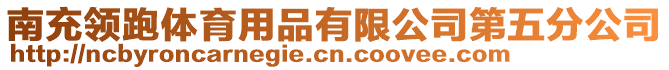 南充領(lǐng)跑體育用品有限公司第五分公司